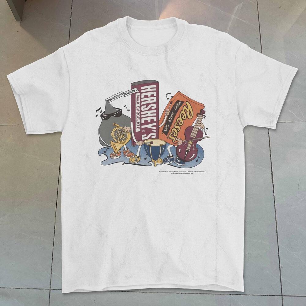 Hershey_S White Cotton T-Shirt